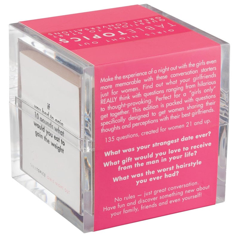TableTopics Girls Night Out Question Card Game - 135 Spicy Conversation Starter Cards, Girls Night Game for Adult Friends, Bachelorette Parties - Image 3